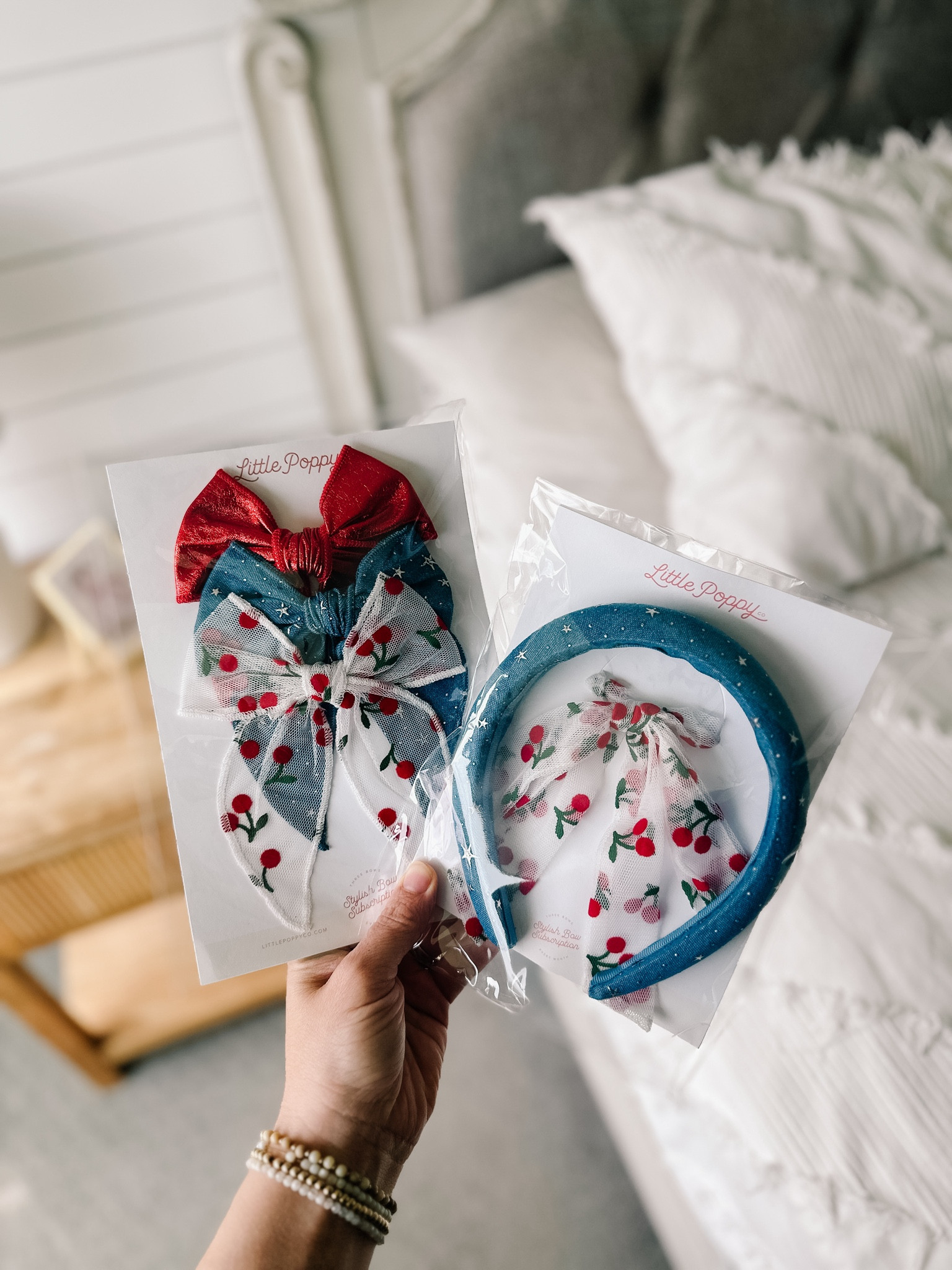 Cutest July hair bows 🍒⭐️

Hair accessories | toddler hairstyles | July 4th 

#LTKSeasonal #LTKKids #LTKBeauty