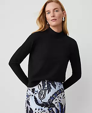 Essential Mock Neck Sweater | Ann Taylor (US)