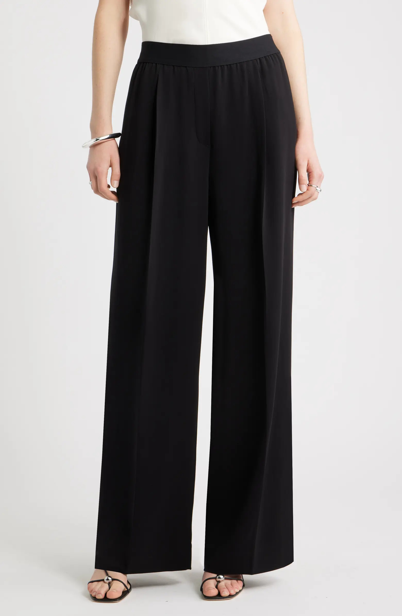 Pleat Front Pull-On Pants | Nordstrom