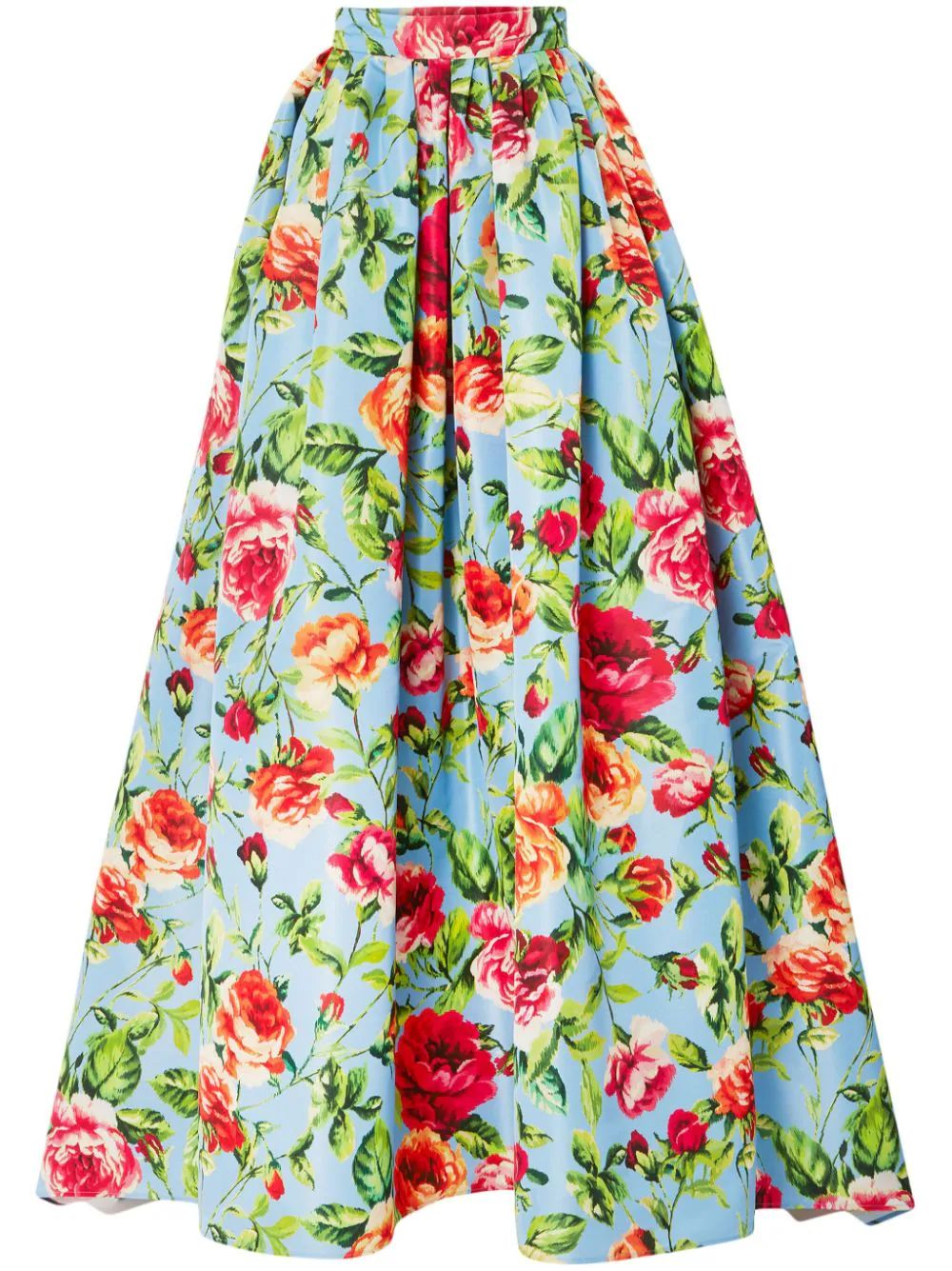 Carolina Herrera rose-print Ball Skirt - Farfetch | Farfetch Global
