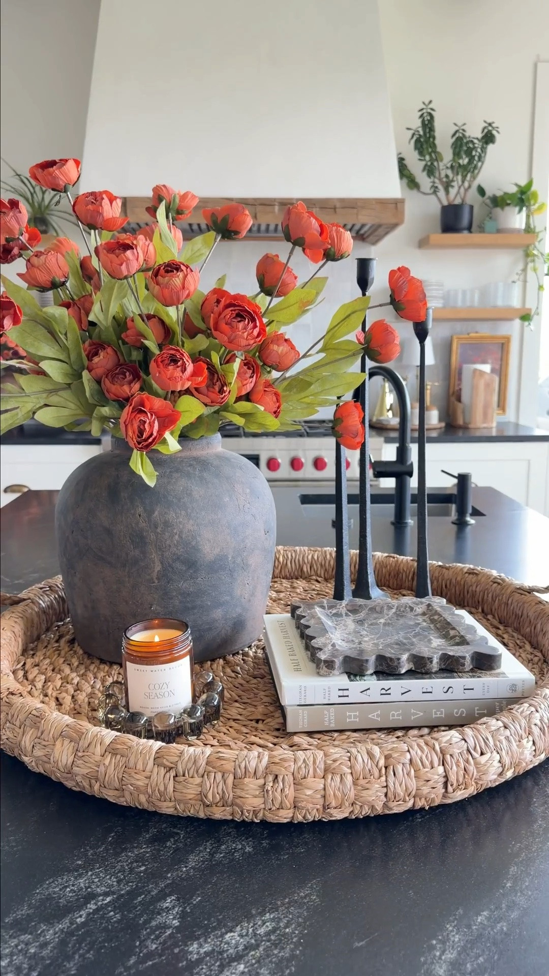 A little fall refresh for the kitchen. 🍂🤎

Sometimes all it takes is one simple centerpiece and a few seasonal touches to make the whole space feel warmer and cozier.

I love keeping fall decor natural and understated — warm tones, pretty textures, and just enough autumn charm to make the kitchen feel special without taking away from the everyday feel of the space.

Simple, cozy, and just the right amount of fall. ✨

#LTKHome #LTKSeasonal #LTKmomlife