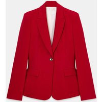 Zara - Fitted Blazer With Shoulder Pads - Red - Xl - Woman | Zara UK
