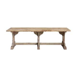 3R Studios Backyard Farmer Brown Reclaimed Wood Dining Table with Trussel DF0307 | The Home Depot