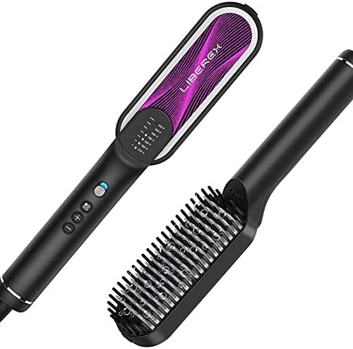 Liberex Hair Straightener Brush - Professional Ionic Hair Heated Straightening Brush Hot Comb wit... | Amazon (US)