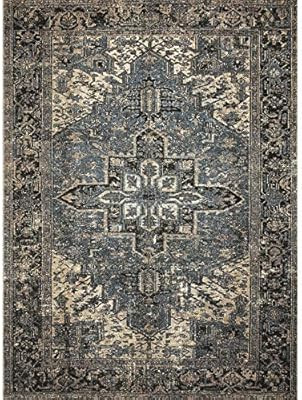 Sebastian, Ocean/Midnight - 5'-3" x 7'-8" | Amazon (US)