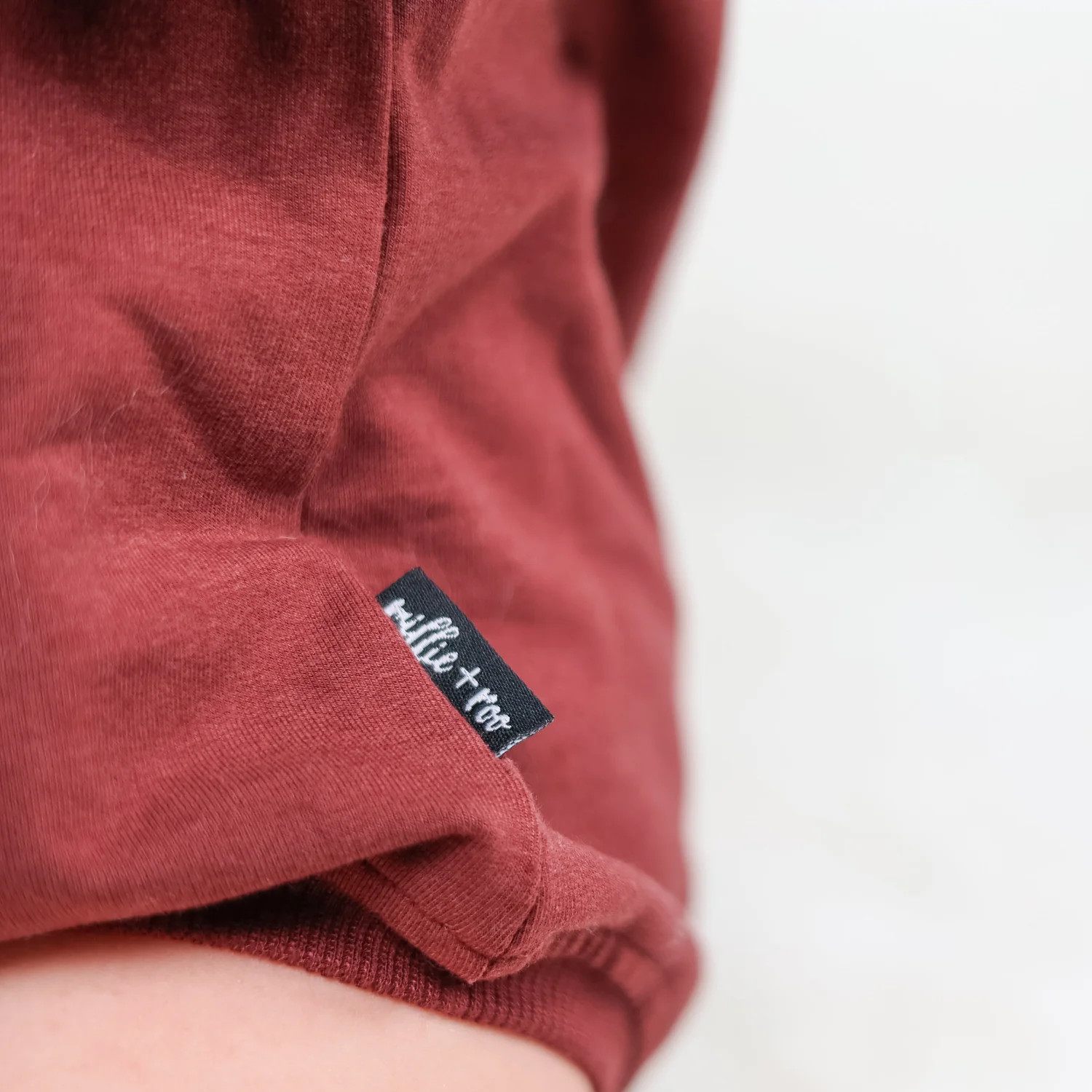 Crew Neck Romper- Oxblood | millie + roo