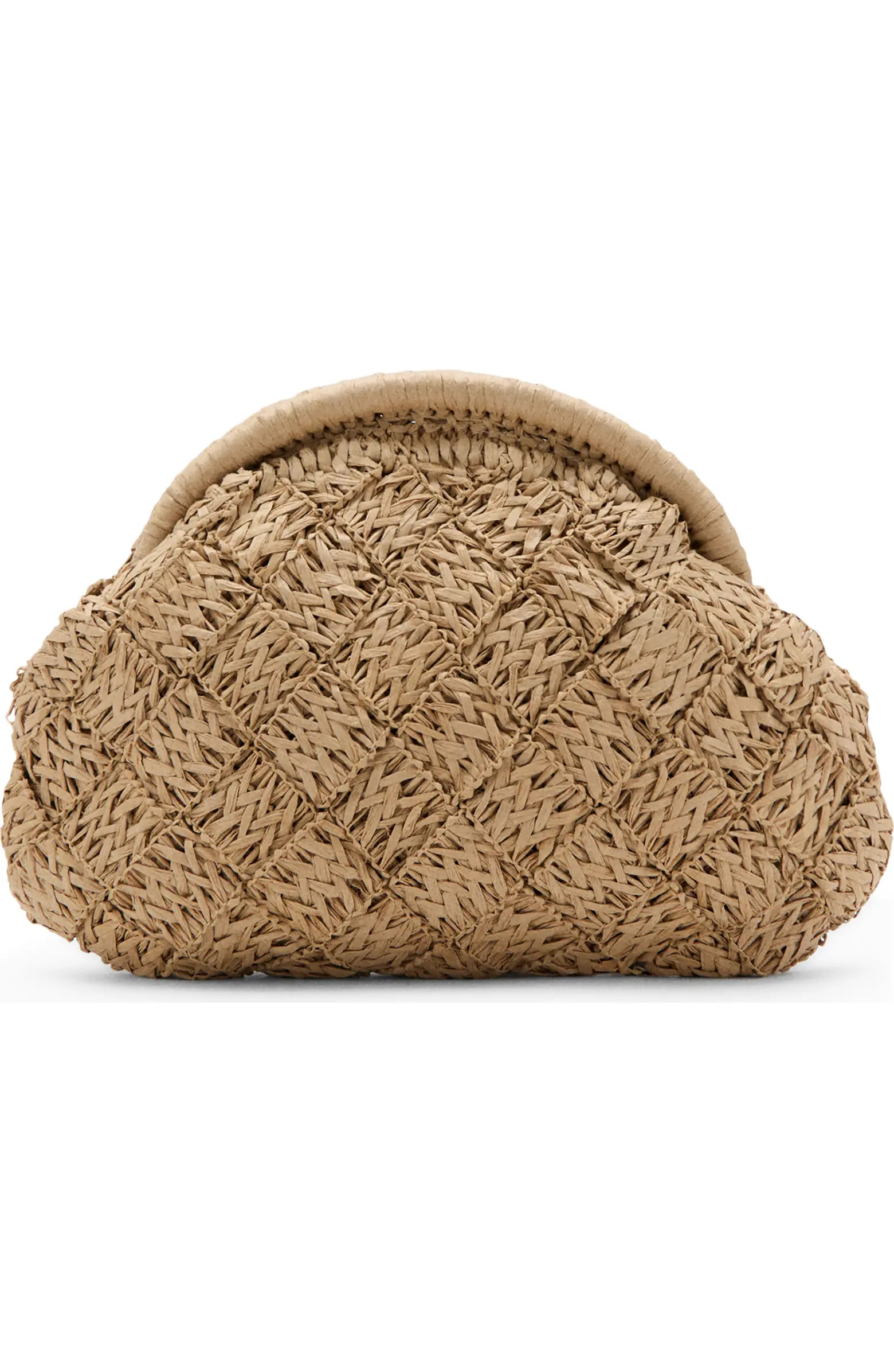 MANGO TEEN Natural Fiber Frame Clutch | Nordstrom | Nordstrom