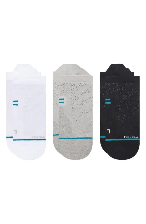 Stance 3-Pack Athletic Tab Back Socks in Grey Multi at Nordstrom, Size Large | Nordstrom