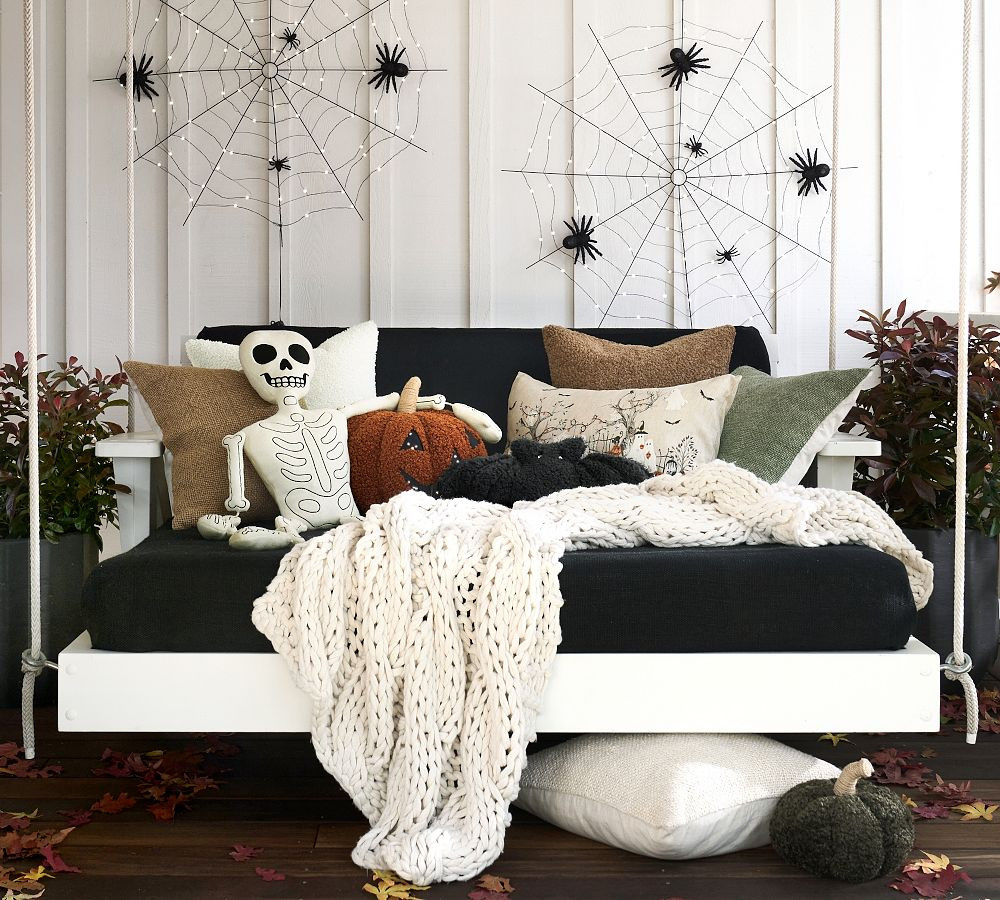 Mr. Bones Shaped Pillow | Pottery Barn (US)