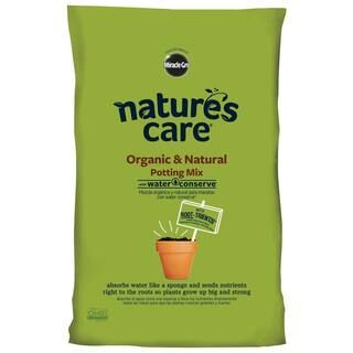 Miracle-Gro Nature's Care 16 qt. Organic and Natural Potting Mix with Water Conserve-71686630 - T... | The Home Depot