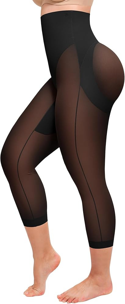 SHAPELLX Shapewear for Women Capris Leggings Tummy Control Underwear High Waist Body Shaper Butt ... | Amazon (US)