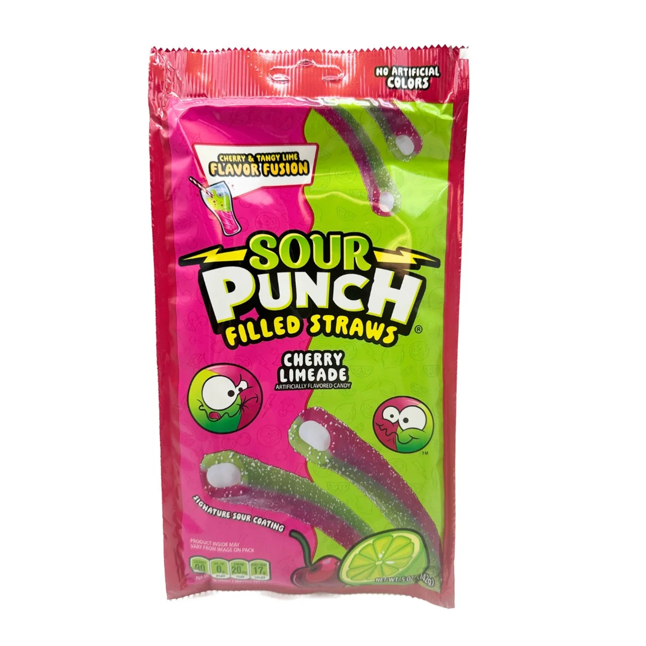 Sour Punch Cherry Limeade Filled Straws 5 oz | Walmart (US)