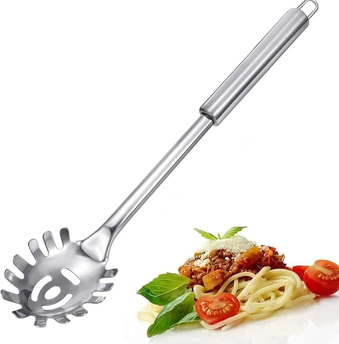 Pasta Fork, Pasta Spoon, Spaghetti Sever, Durable Stainless Steel Pasta Server, Spaghetti Spoon S... | Amazon (US)