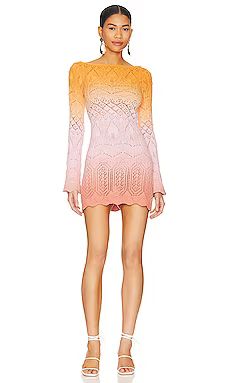 Lovers and Friends Nadalia Ombre Dress in Orange & Light Pink from Revolve.com | Revolve Clothing (Global)