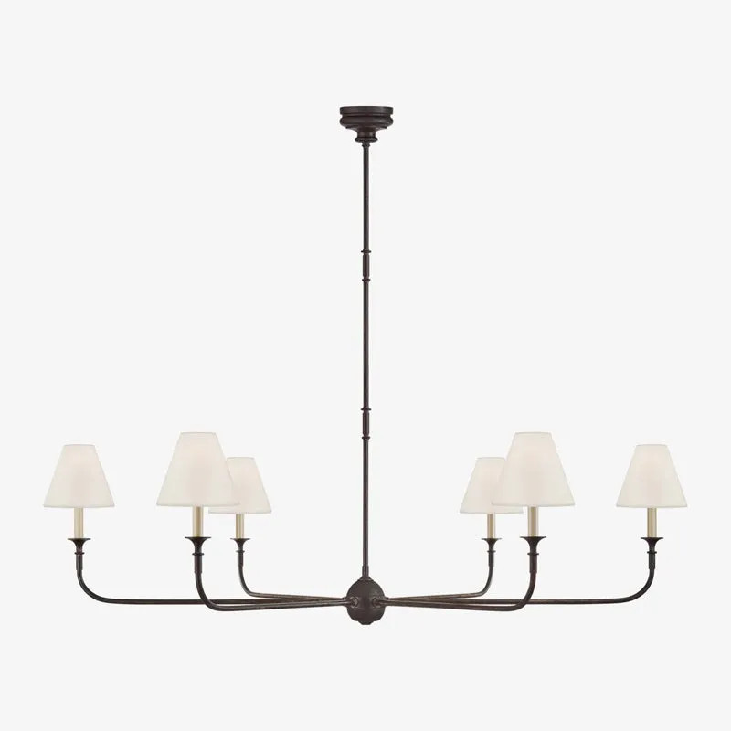 Alessio Vintage Metal Chandeliers Living Room, Black/White | Las sola | Lassola US