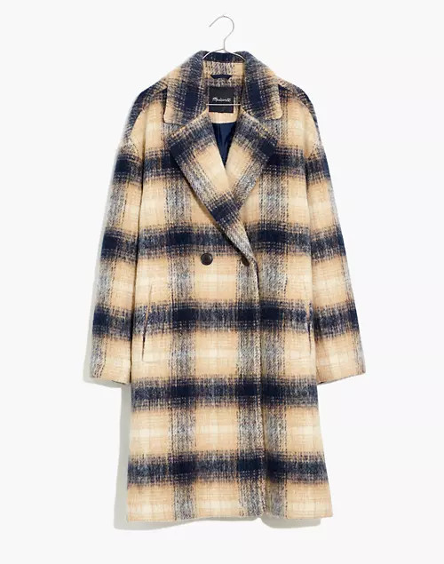 Courton Cocoon Coat in Plaid | Madewell