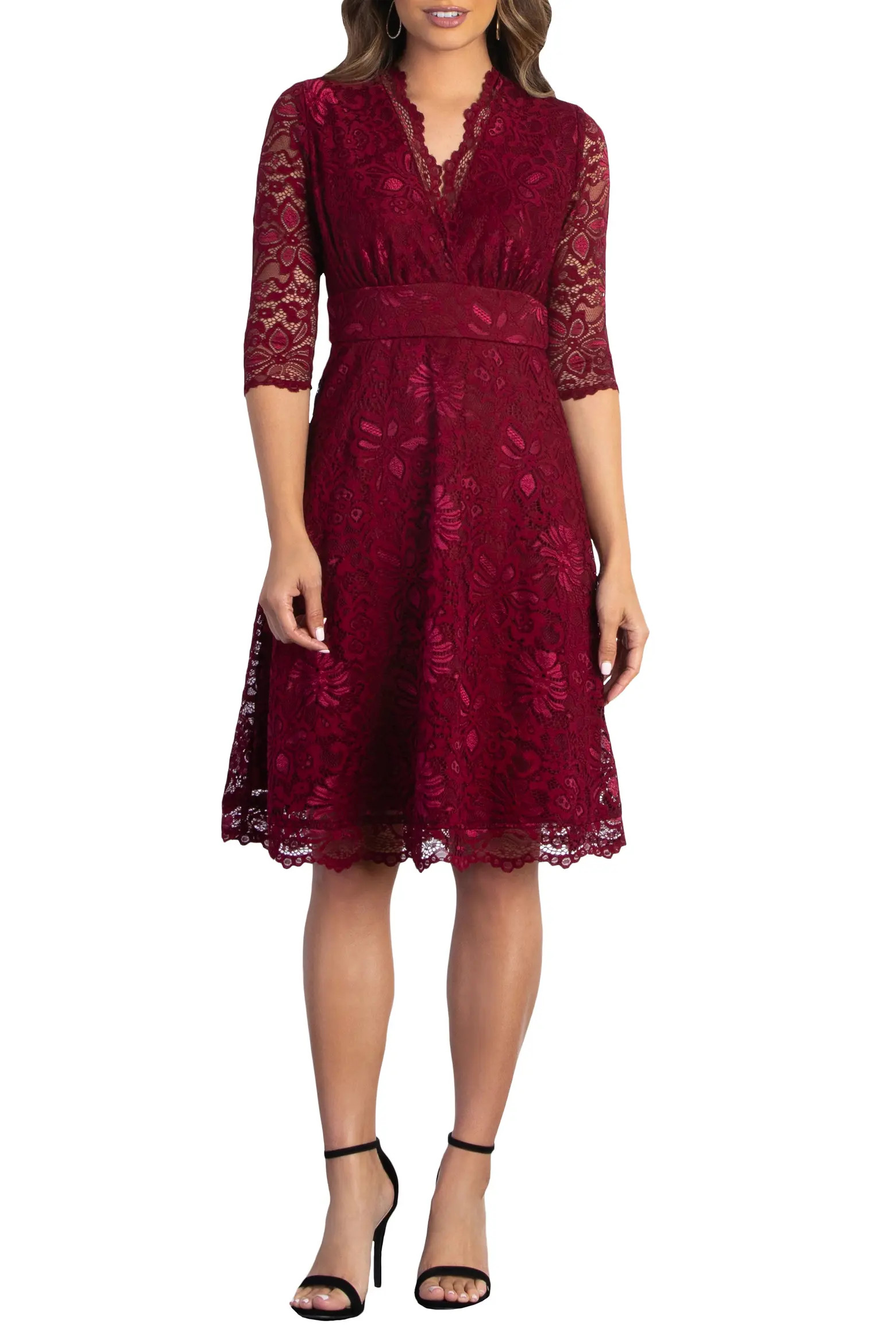 Kiyonna Mademoiselle A-Line Lace Cocktail Dress (Women) | Nordstrom | Nordstrom