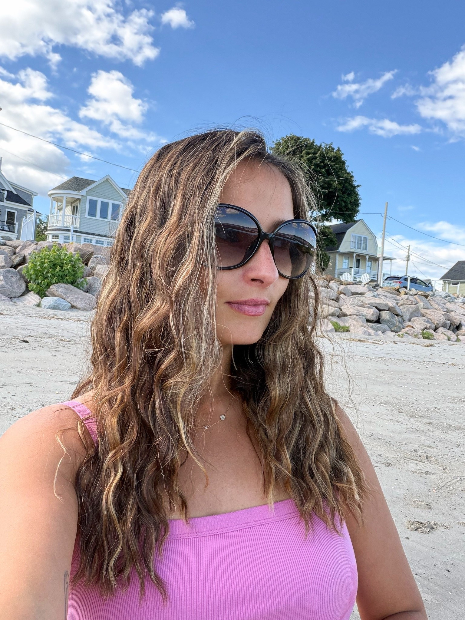 Beach day essentials, a nice oversized pair of sunnies with this built in bra tank that I’m wearing on repeat

#LTKootd #LTKdayinmylife #LTKSeasonal
