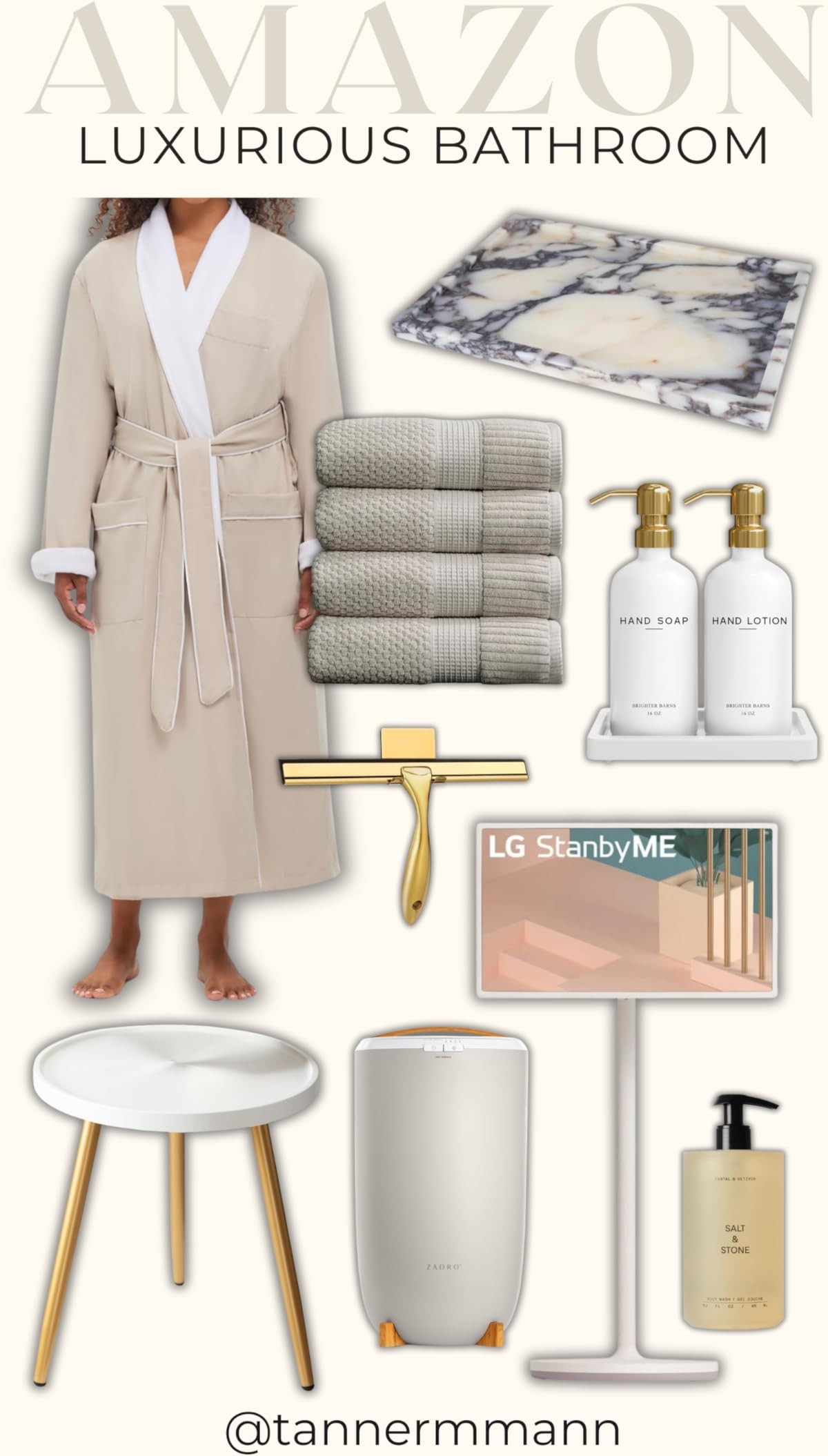 LG 27-Inch Class StanbyMe 1080p-Portable Touch-Screen-Monitor 27ART10AKPL, Built-in Battery, Full Swivel Rotation, 60Hz Refresh Rate, Calming Beige | Amazon (US)