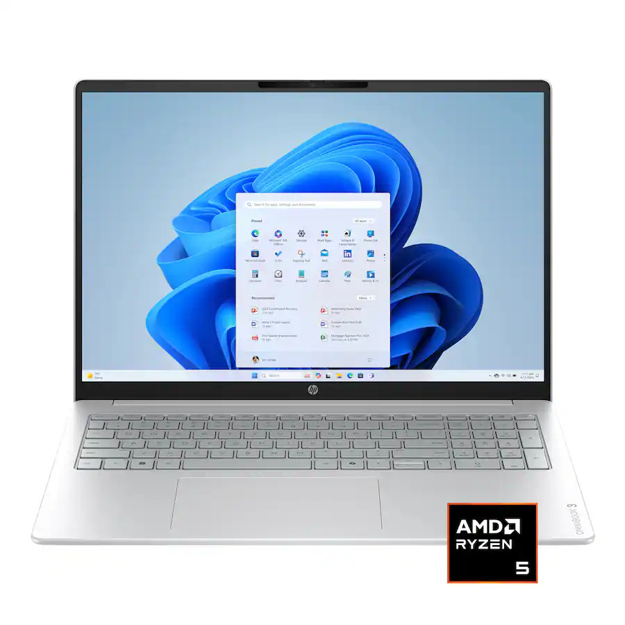 HP - OmniBook 3 - 16" 2K Touchscreen Laptop - AMD Ryzen 5 40 - 16GB Memory - 256GB SSD - Glacier ... | Best Buy U.S.