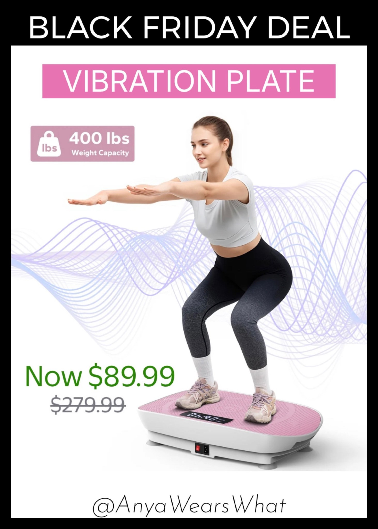 ON SALE for only $89.99! That's 68% off! 😍
A vibration plate is a powerful tool for your health! 
Not all vibration plates are created equal...I highly recommend choosing a "pivotal" over a "linear" vibration plate!
This one in particular is a "pivotal oscillation" vibration plate, which means it moves from side-to-side. This motion mimics the natural movement of your pelvis when you walk. It's great for engaging your core, stabilizing muscles and is very joint-friendly! Also, this vibration plate has curved edges which is a game changer!

Vibration plates can help with lymphatic drainage, cellulite, muscle toning, bone density, water retention, improving blood flow, improving balance...

Such a great gift for a wellness girlie! The pink one is so cute! 

#wellness #health #vibrationplate #lymphaticdrainage #cellulite #muscles #toning #wellnessgirlie #sale #blackfriday #deal #pink #homegym #selfcare #bonehealth #bloodcirculation #bloodflow #healthandwellness #fitness #HomeWorkouts #HealthBenefits #WaterRetention #LTKactive #LTKCyberWeek

#LTKSaleAlert #LTKHoliday #LTKmorningroutine