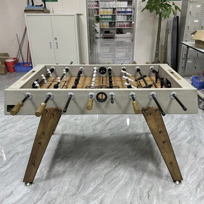 LightGray + Brown Rectangular Solid + Manufactured Wood Foosball Tables | Wayfair North America