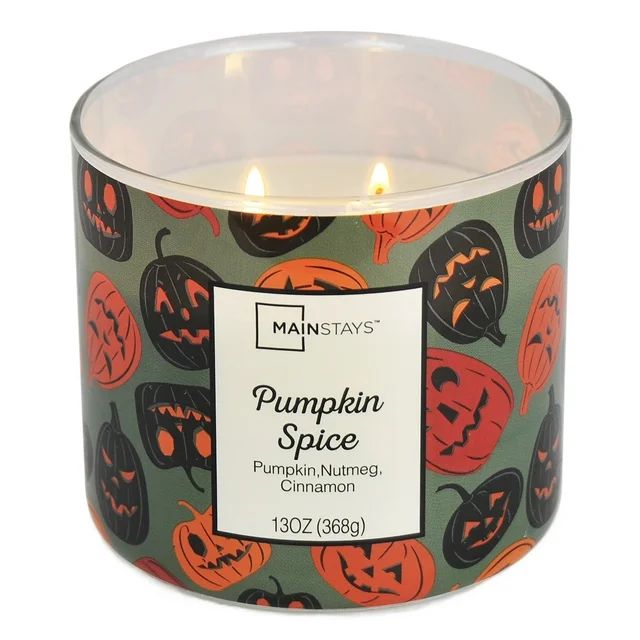 Mainstays Pumpkin Spice Halloween Candle, 13 ounce | Walmart (US)