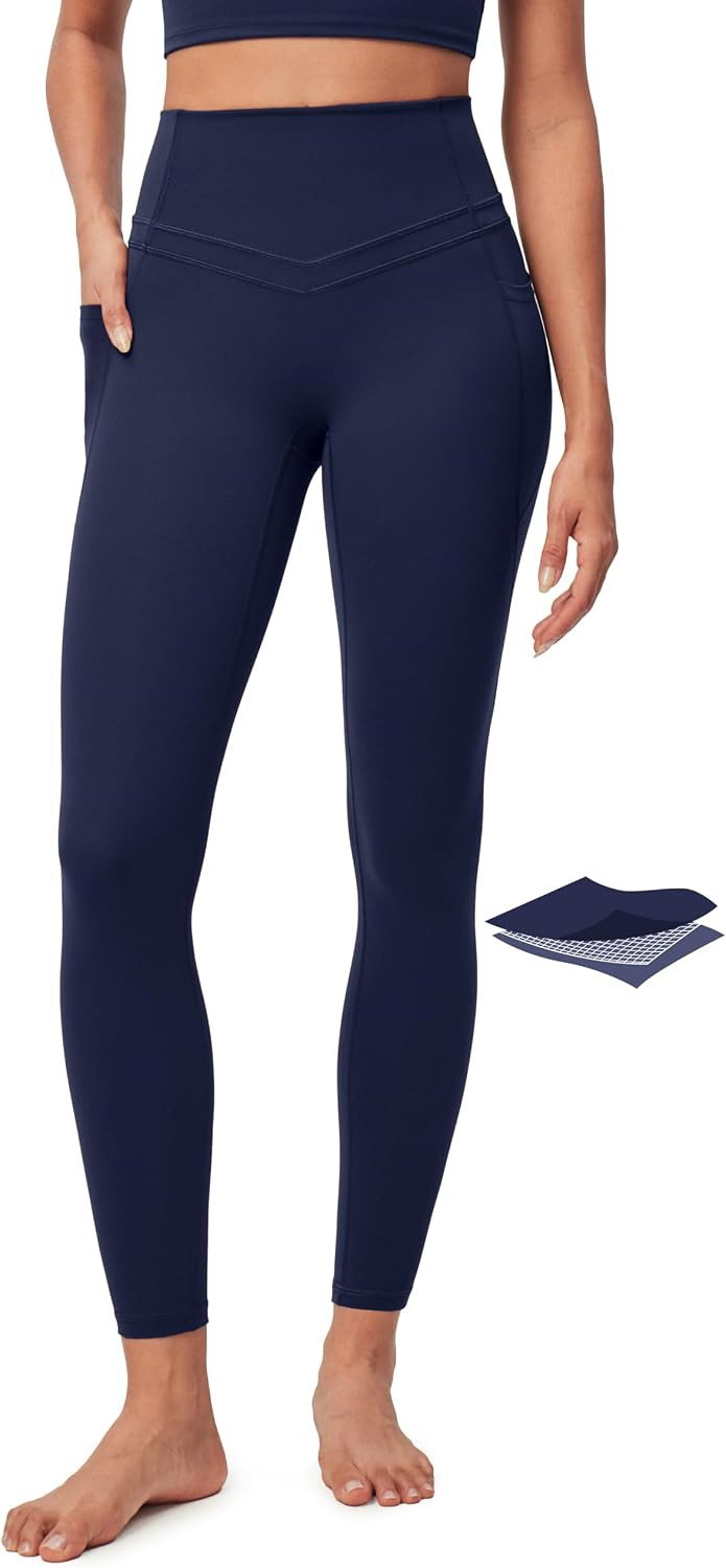 IUGA Compression Leggings with Pockets for Women Tummy Control Yoga Pants | Amazon (US)