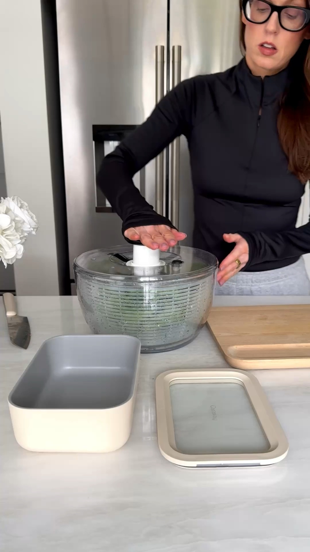 These are my top 4 kitchen products I use almost everyday. The salad spinner cleans my lettuce and the storage container keeps the lettuce crisp all week log  

#LTKdayinmylife #LTKHome #LTKfoodie