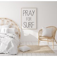 Pray For Surf Print, Beach Photography, Santa Monica, Sunset, California, Los Angeles, Boho Coastal  | Etsy (US)