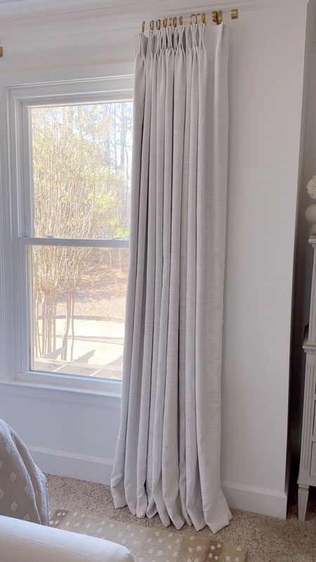 These curtains made such an impact on the overall look of my room. These are the Liz Polyester in Beige White lined with the blackout thermal liner. Header is triple pinch pleat. 








Ballard designs, amazon home finds, two pages curtains, linen drapes, traditional, farmhouse, modern, glam, designer on a dime, 

#LTKhome #LTKFind