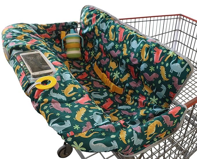 Suessie Shopping Cart Cover and High Chair Cover, Dinosaurs | Amazon (US)