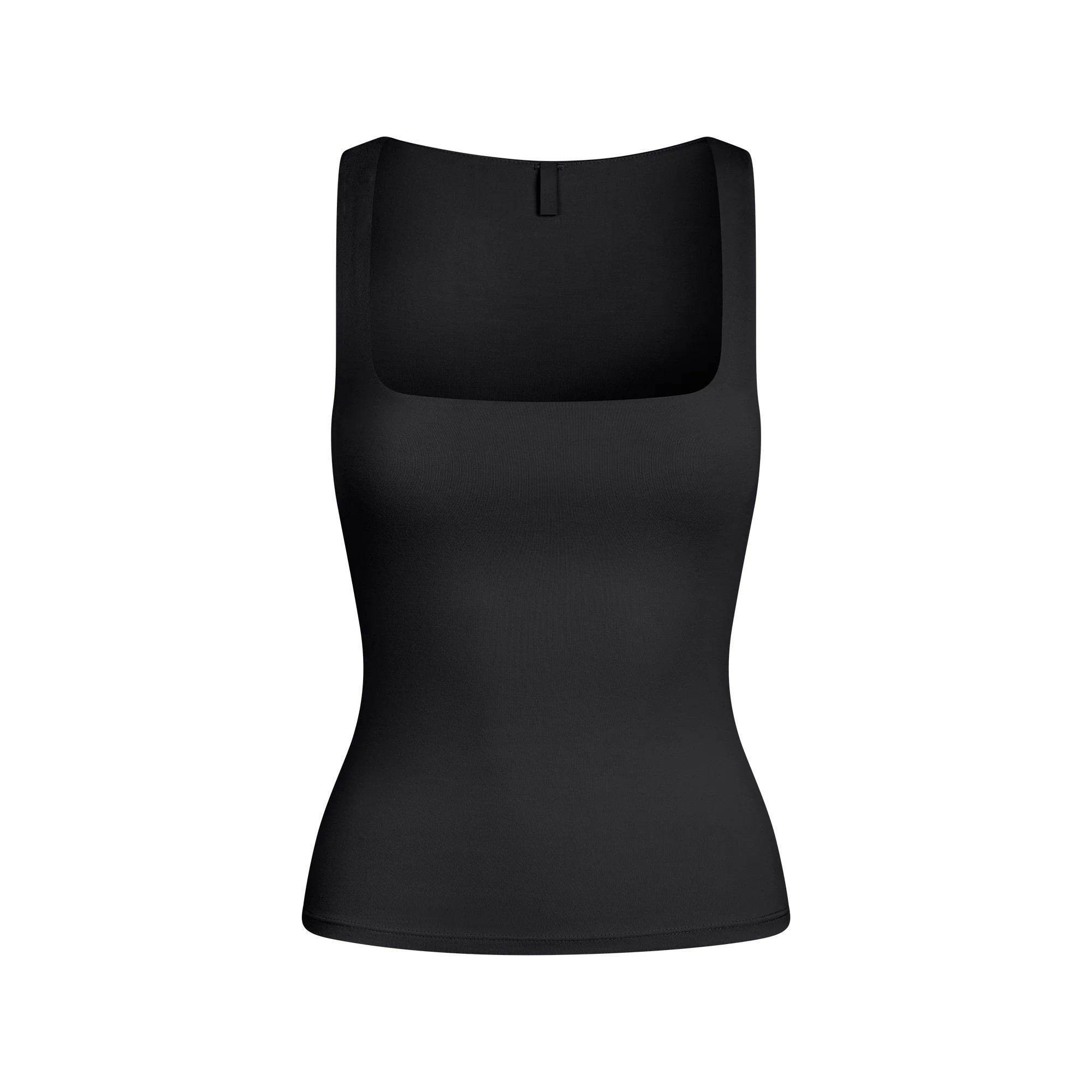 SMOOTH LAYERS SQUARE NECK TANK | OBSIDIAN | SKIMS | SKIMS (US)