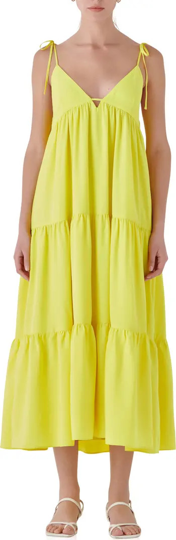 Tiered Tie Strap Sundress | Nordstrom