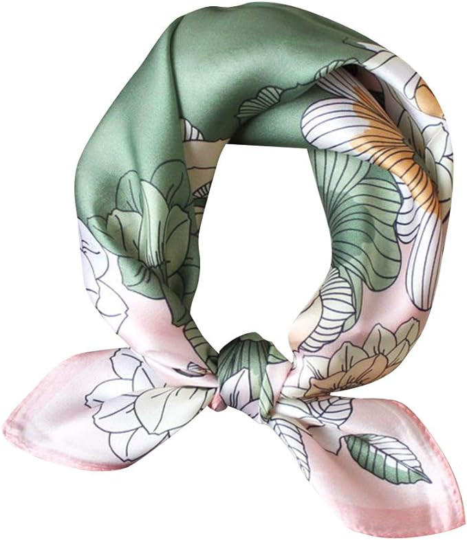 MEISEE 100% Mulberry Silk Scarfs Small Square Scarf 21" x 21" Neck Scarf Breathable Lightweight f... | Amazon (US)