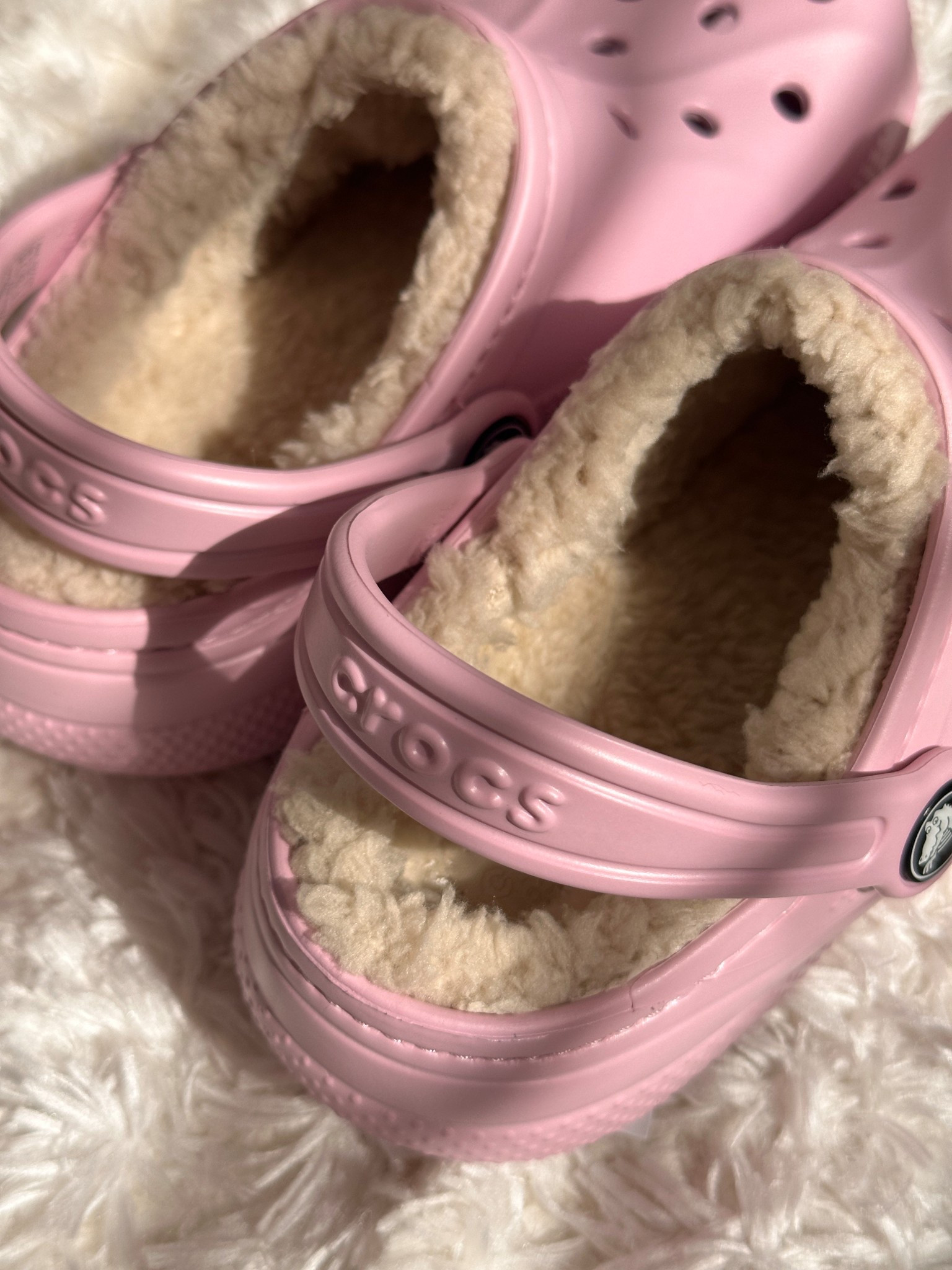 these sherpa Crocs are perfect for the season 💖🧸🩰 on sale at Target!
