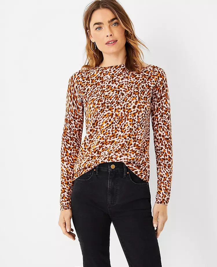Leopard Print Sweater | Ann Taylor (US)