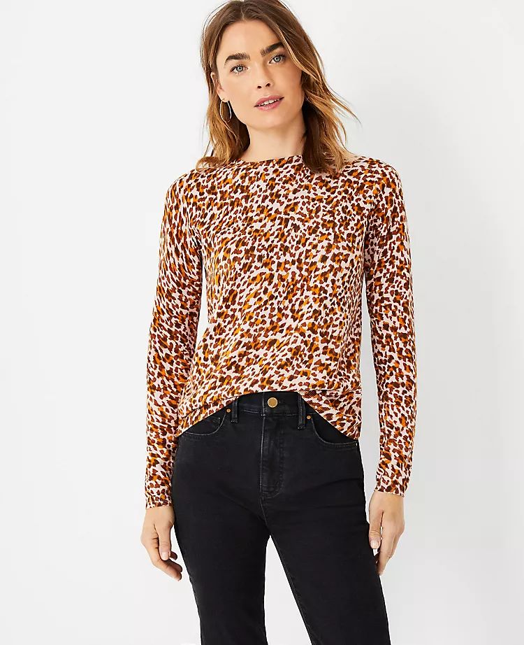 Leopard Print Sweater | Ann Taylor (US)