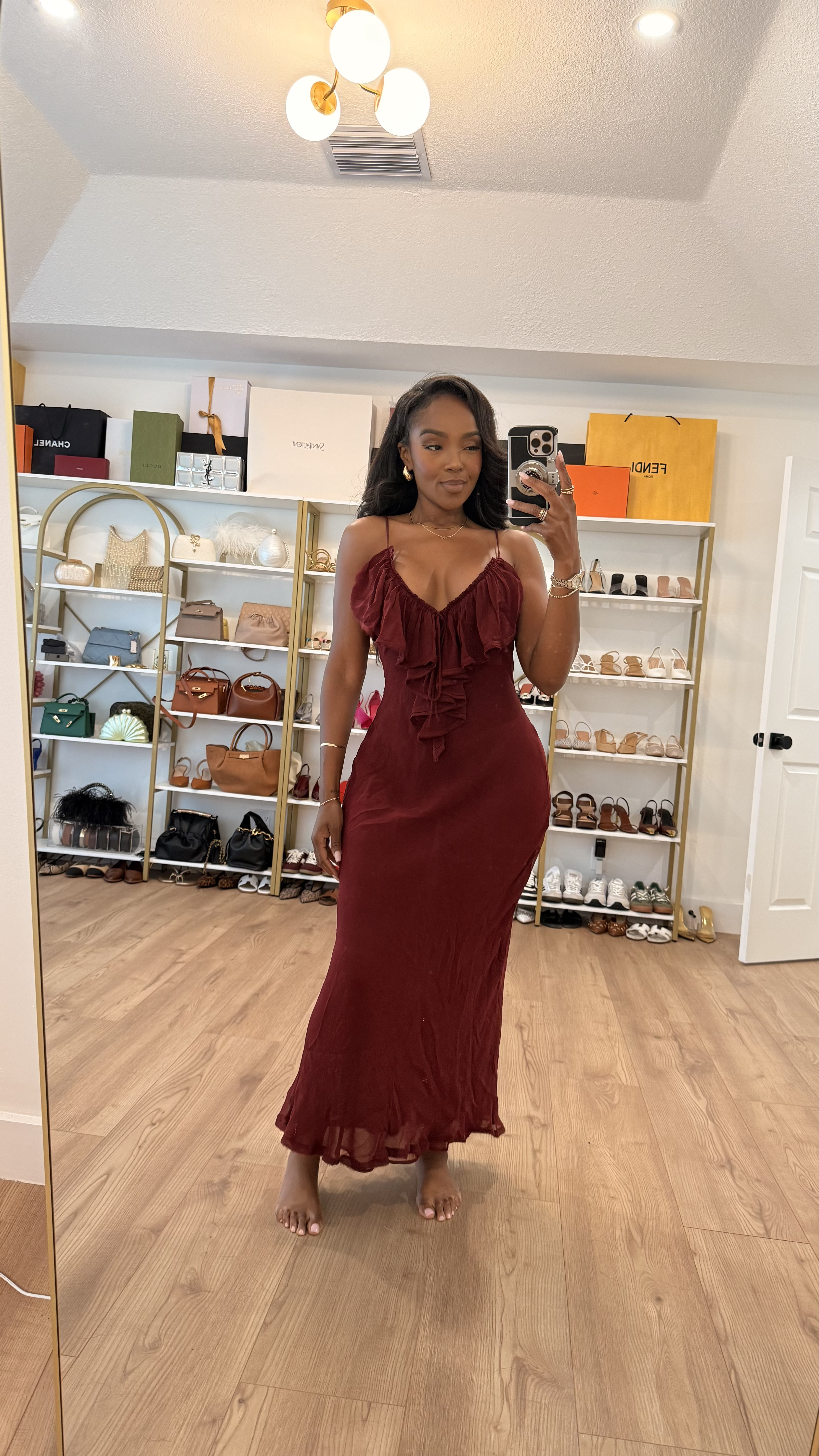 Dress from mango store love this color bringing it in for summer too

Serving fire outfits so you don’t have to do the digging—I find the fits, you get the inspo. I’m wearing size small / 6 (140 lbs, 5’4”) for reference. If you’re loving the look, drop a genuine comment below—your feedback helps more than you know! #MidsizeFashion #PlusSizeFashion #PetiteFashion #Petite #PlusSize #BlackWoman #MensOutfits #Size14 #TallWomenFashion #DressJeans #Sandals #WorkOutfit #Dresses #CountryConcertOutfit #Shoes #DateNightOutfit #Workwear #TrenchCoat