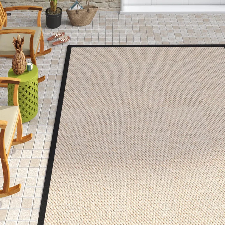 Monadnock Jute Marble/Black Area Rug | Wayfair Professional