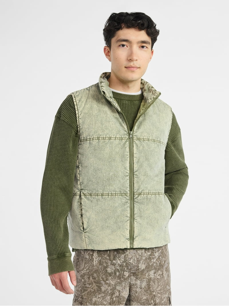 No Boundaries Puffer Vest, Men's | Walmart (US)