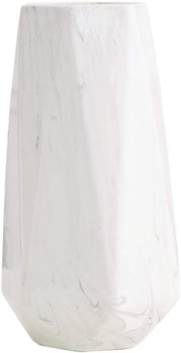 10 Inch White Marble Ceramic Flower Vase Home Decor Vase and Table Centerpieces Vase - Ideal Gift... | Amazon (US)