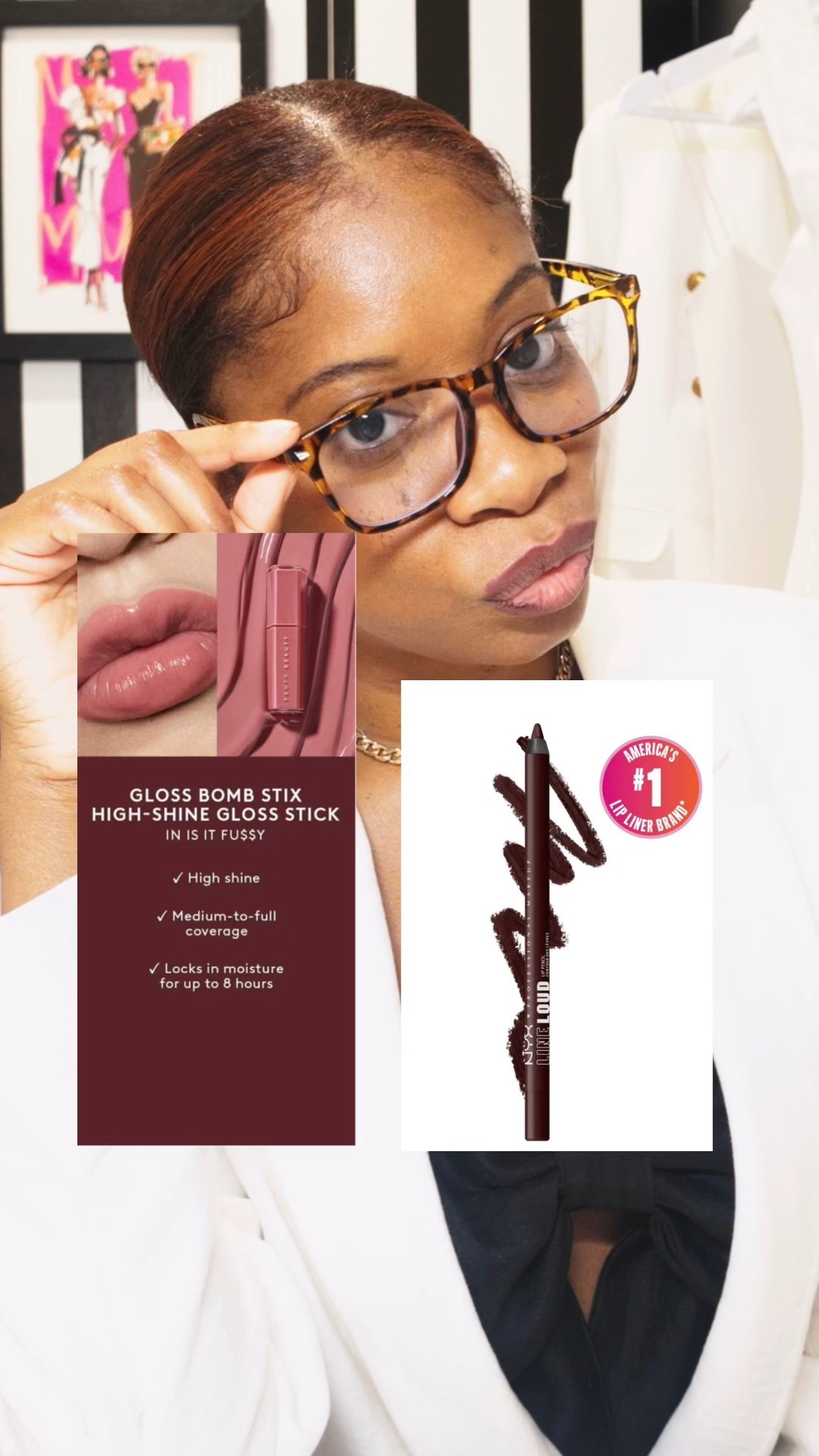 Lip Combo goals 
Liner: Nyx Line Loud in color ‘No Wine-ing'
Lipstick: Fenty Beauty Gloss Bomb Stick in ‘Fussy’

#LTKselfcare #LTKBeauty #LTKOver40