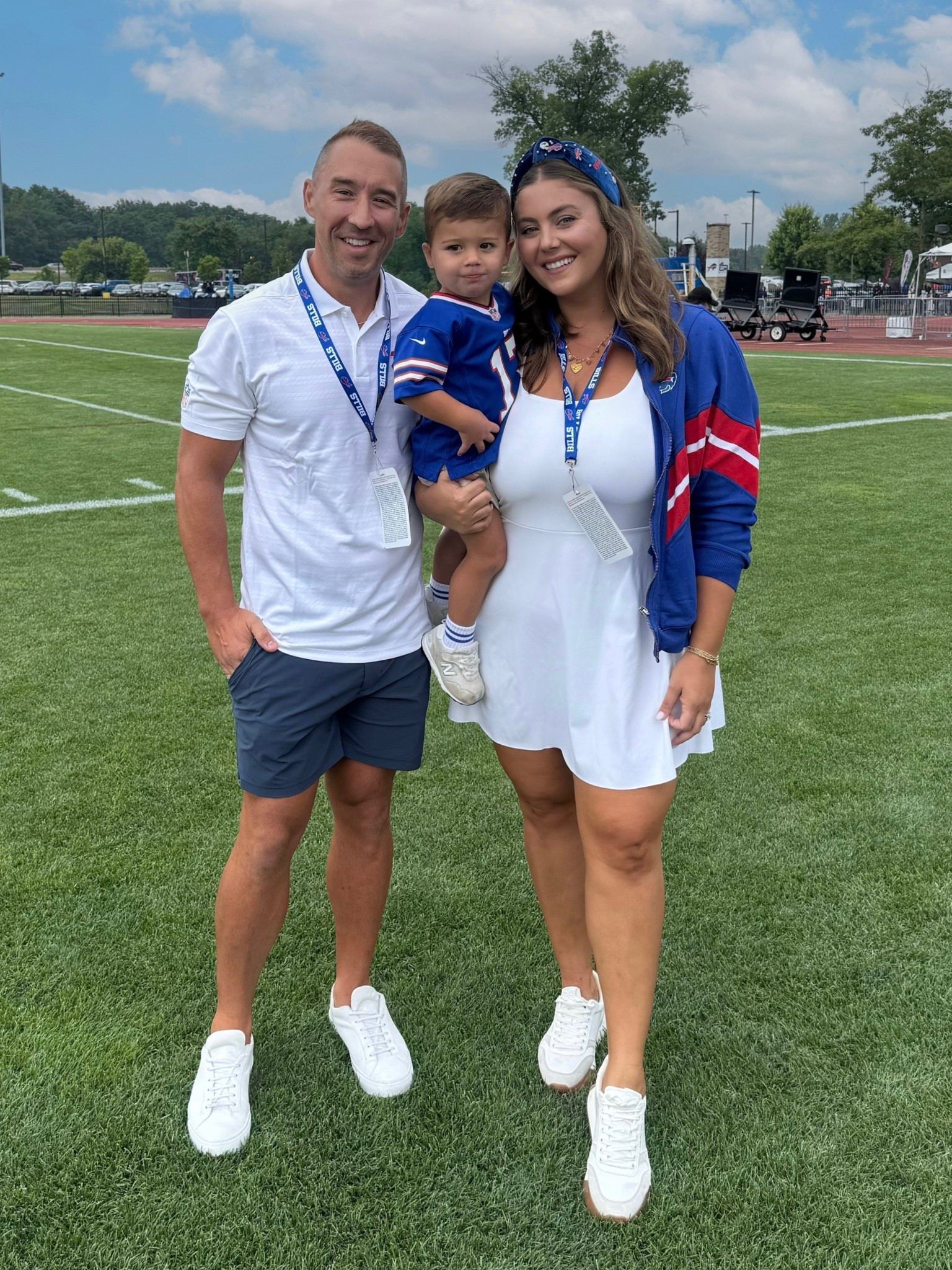 Football season is back! Spent the day at Bills training camp. My dress is old Spanx, wearing 1X. Sharing the updated style & similar styles. Use CARALYN15 at Spanx. Use CARALYNM at Cakes Body.

#LTKSeasonal #LTKFamily #LTKStyleTip