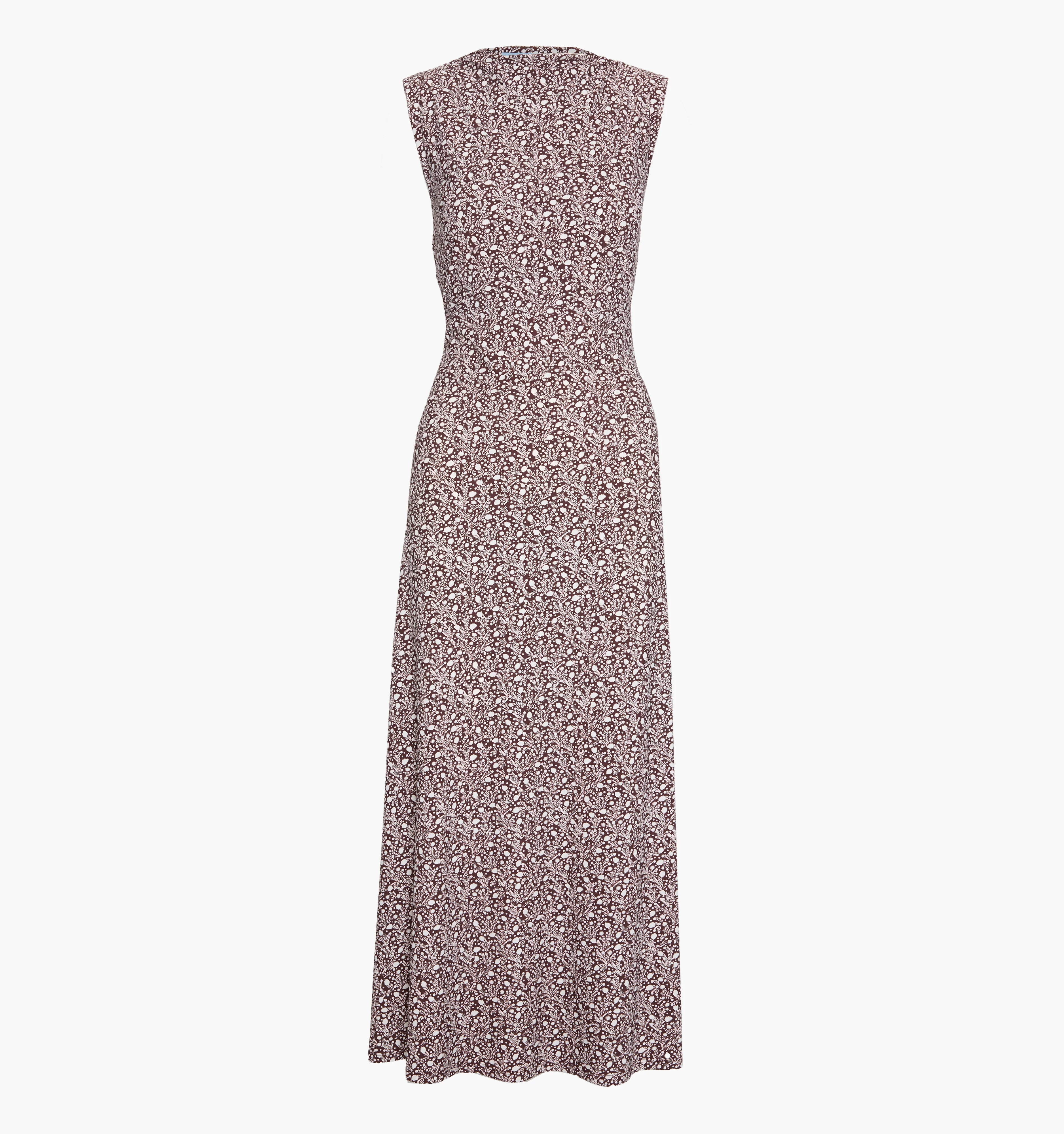 The Sloane Dress - Chocolate Ditsy Thistle | Hill House Home US