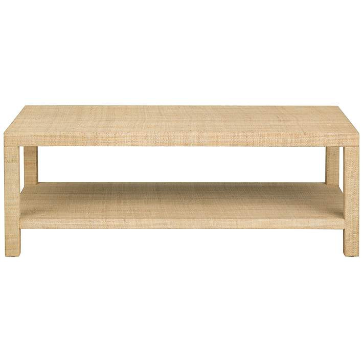 Crestview Collection Providence Raffia Cocktail Table - #3470C | Lamps Plus | Lamps Plus