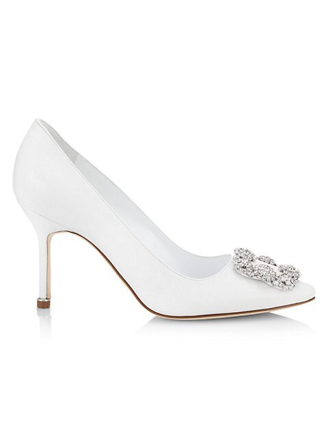 Hangisi 90 Embellished Leather Pumps | Saks Fifth Avenue