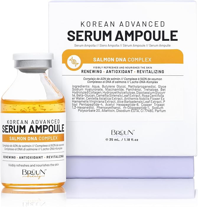 BRÜUN SD - Control Salmon DNA Ampoule - Micro Needling Korean Serum Booster for Face and Body to... | Amazon (US)