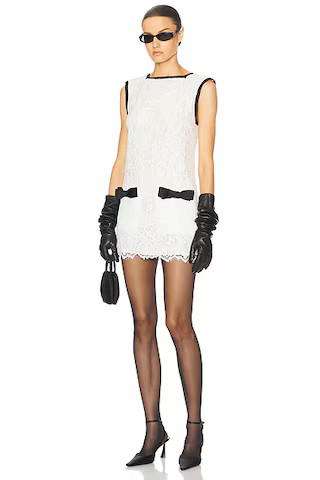 The Lace Mini Dress | FWRD 