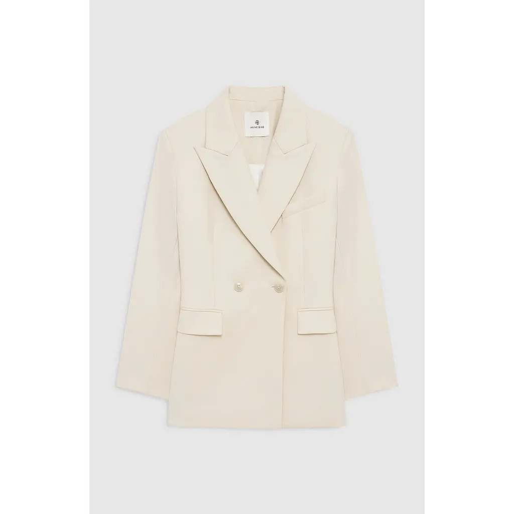 ANINE BING Tiphaine Blazer in Ecru at Nordstrom, Size Medium | Nordstrom